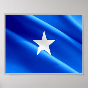 Somalia - Waving Flag - Poster