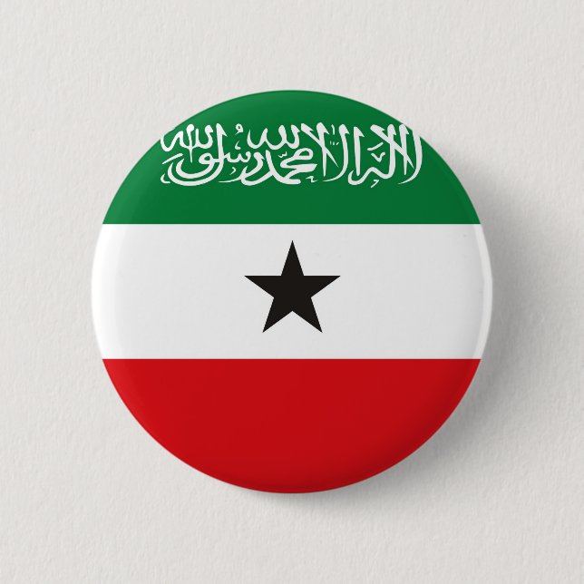 Somaliland ethnic flag 6 cm round badge (Front)