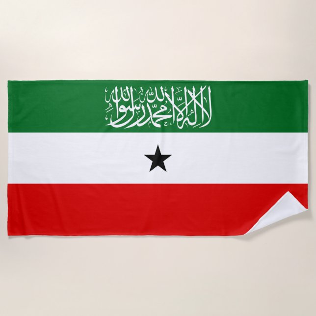 Somaliland Flag Beach Towel (Front)