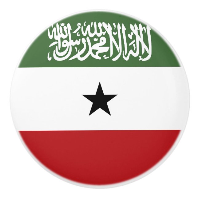 Somaliland flag ceramic knob (Front)
