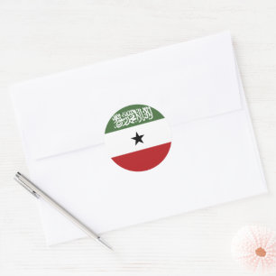Somaliland flag classic round sticker