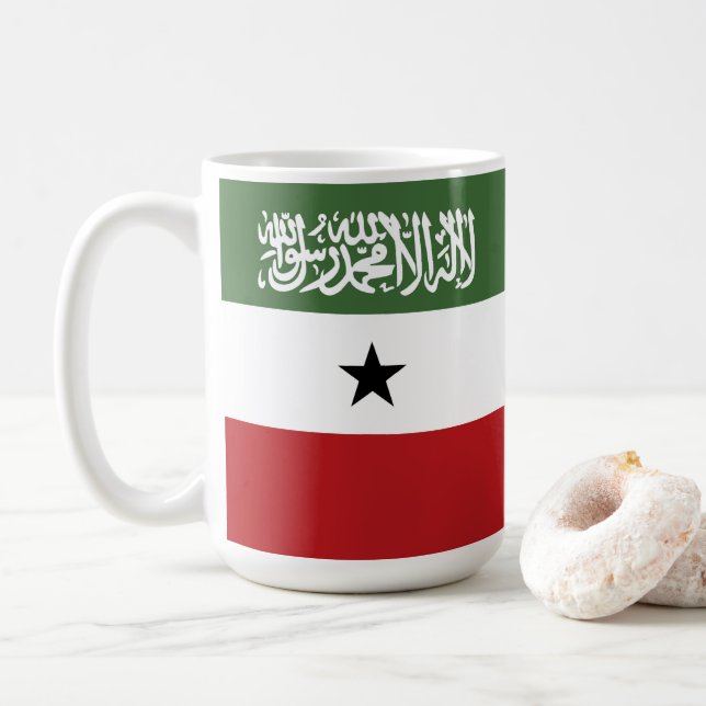 Somaliland flag coffee mug (With Donut)