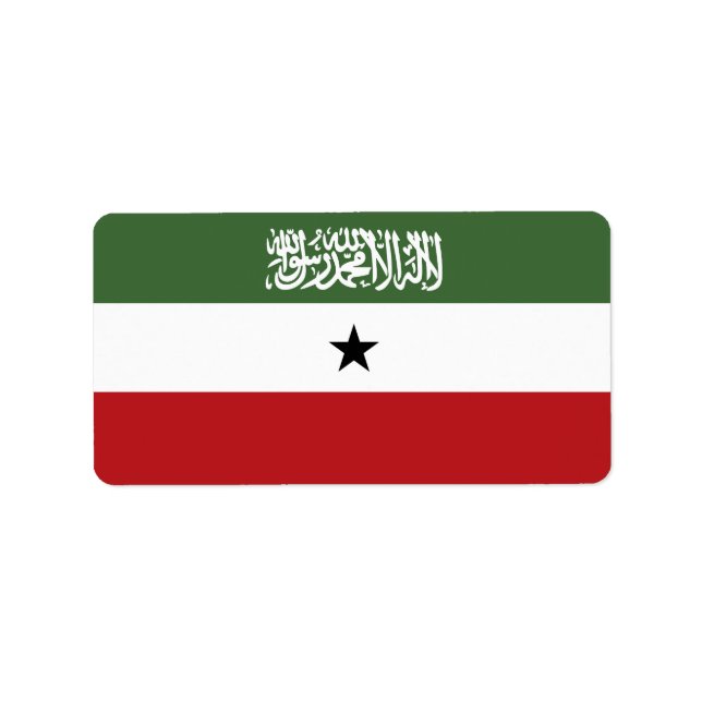 Somaliland flag label (Front)