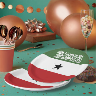 Somaliland flag paper plate
