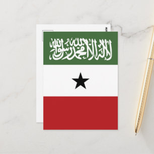 Somaliland flag postcard