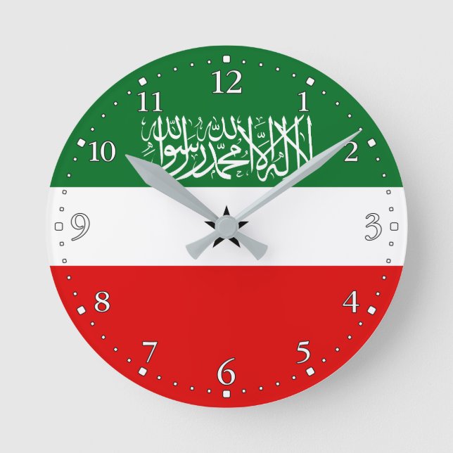 Somaliland Flag Round Clock (Front)