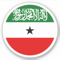 Somaliland Flag Round Sticker