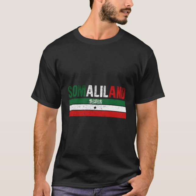 Somaliland Flag Somalilander S T-Shirt (Front)