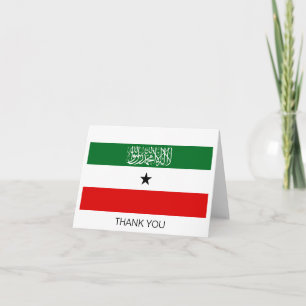 Somaliland Flag Thank You Card