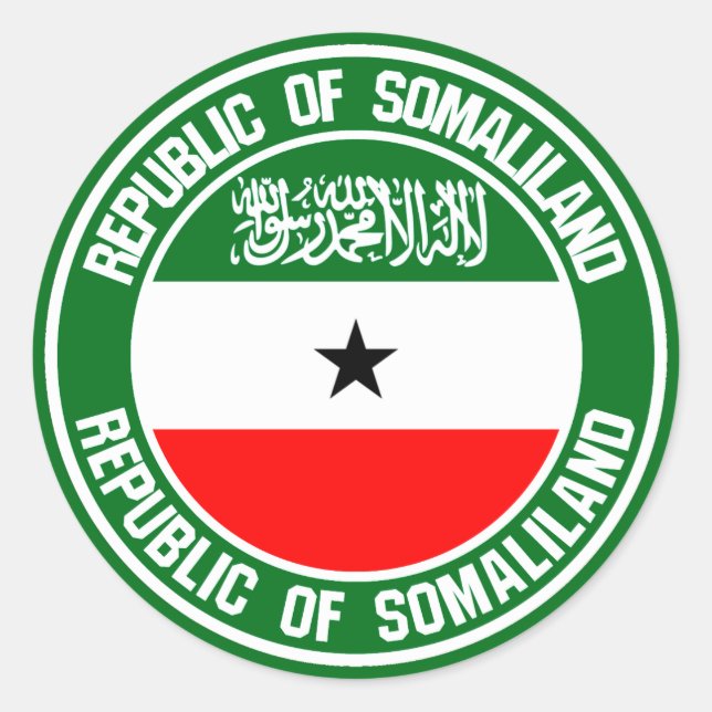Somaliland Round Emblem Classic Round Sticker (Front)