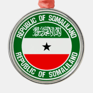 Somaliland Round Emblem Metal Ornament