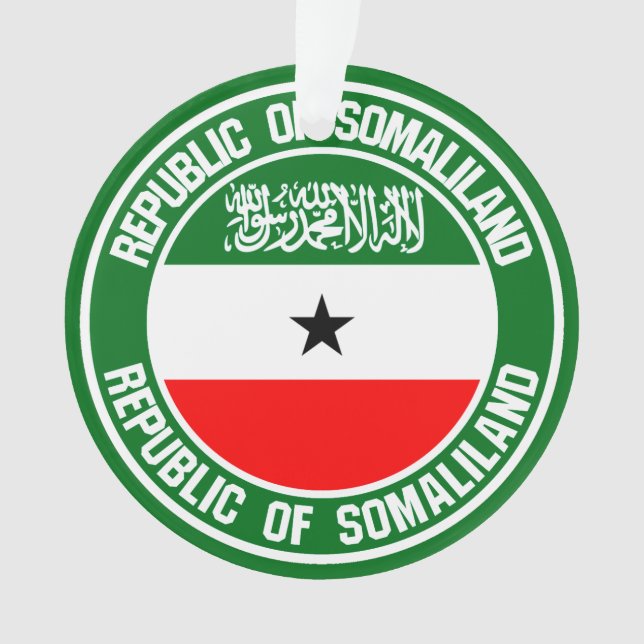 Somaliland Round Emblem Ornament (Front)