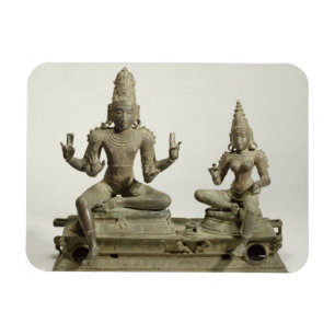 Somaskanda, Chola, Tamil Nadu (bronze) Magnet