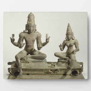 Somaskanda, Chola, Tamil Nadu (bronze) Plaque