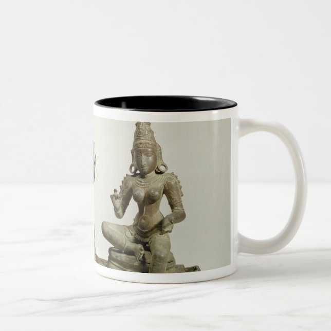 Somaskanda, Chola, Tamil Nadu (bronze) Two-Tone Coffee Mug (Right)