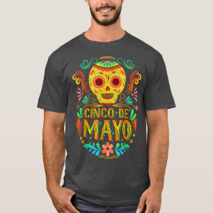 Sombrero Cinco De Mayo Day Of The Dead Skeleton Me T-Shirt