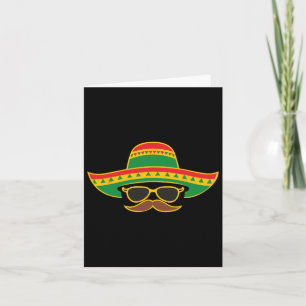 Sombrero Face Cinco De Mayo Mexican Fiesta Party K Card