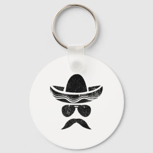 Sombrero Face Cinco De Mayo Mexican Fiesta Party K Key Ring