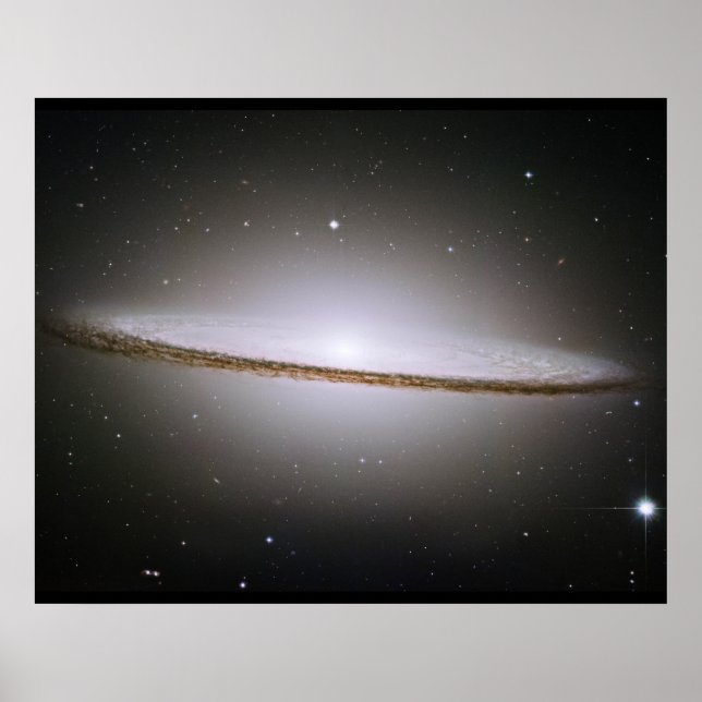 Sombrero Galaxy Hubble Telescope Image Poster (Front)
