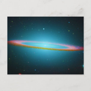 Sombrero Galaxy in infrared light Postcard