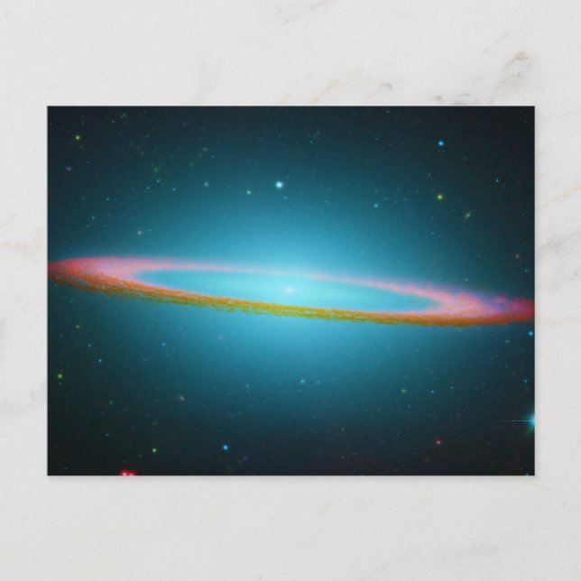 Sombrero Galaxy in infrared light Postcard (Front)