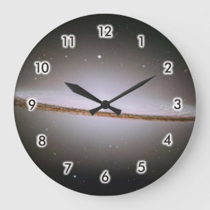 Sombrero galaxy large clock