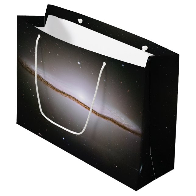 Sombrero galaxy large gift bag (Front Angled)