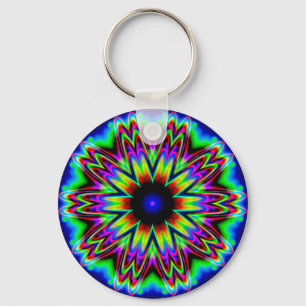 Sombrero Galaxy Mandala Key Ring