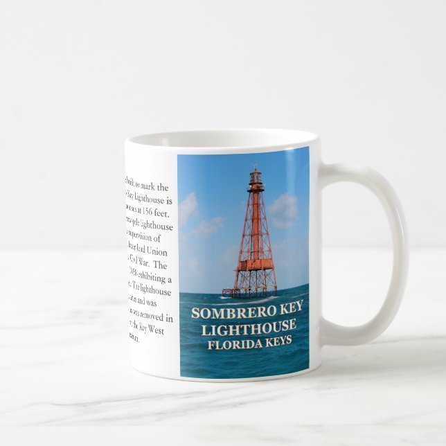 Sombrero Key Lighthouse, Florida Keys Mug (Right)