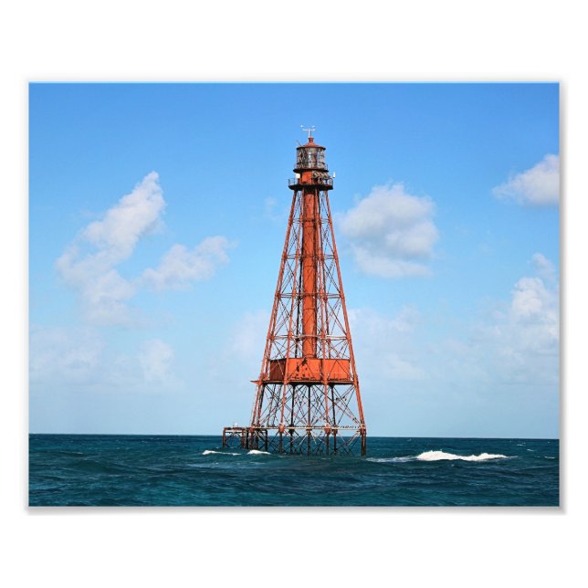Sombrero Key Lighthouse, Florida Keys Photo Print (Front)
