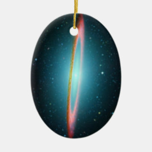 Sombrero spiral galaxy NGC 4594 Ceramic Tree Decoration