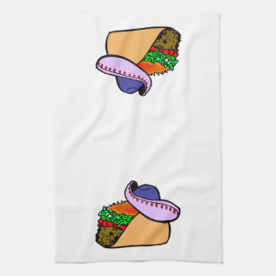 Sombrero Wearing Taco Tea Towel