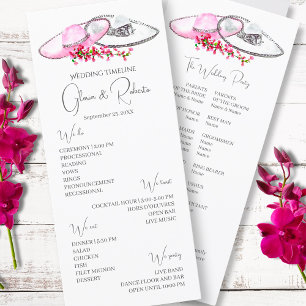 Sombreros & Flowers Mexican Wedding Program