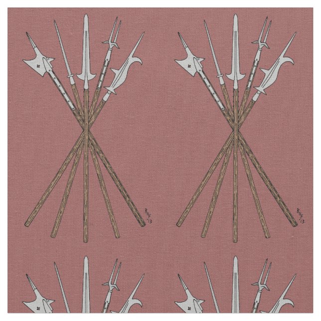 Some 16th Century Polearms Fabric (Close Up)