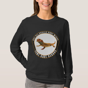 Some Angels Have Beards Bearded Dragon Lizard T-Shirt