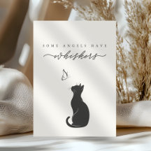 Some Angels Have Whiskers Cream Cat Loss Sympathy