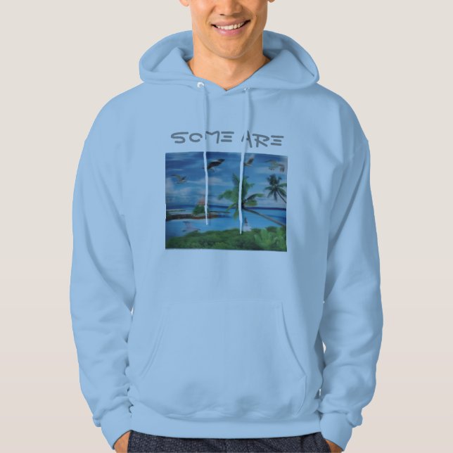 Some Are Custom Men's Basic Hooded Sweatshirt (Front)