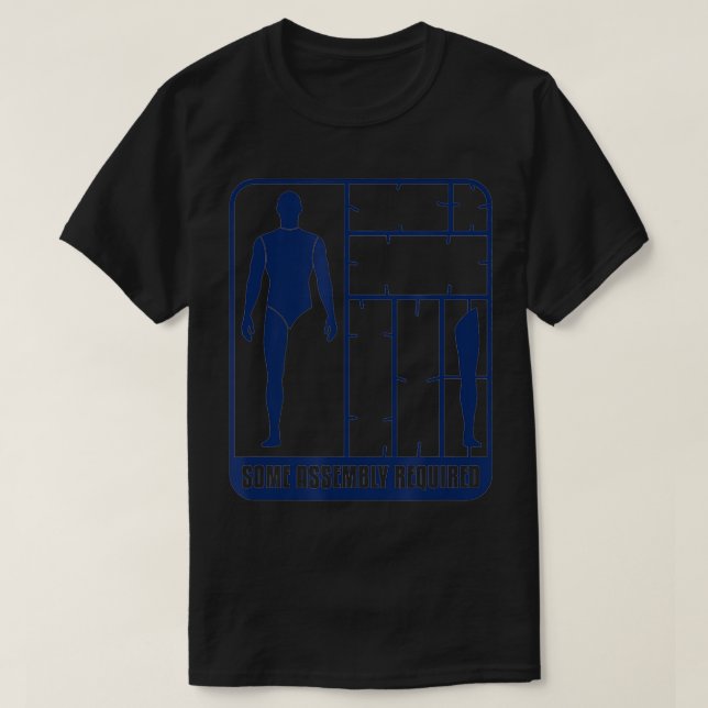 Some Assembly Required  Funny Leg Amputee  T-Shirt (Design Front)