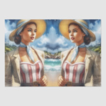 Some Beach, Some Where Tissue Paper