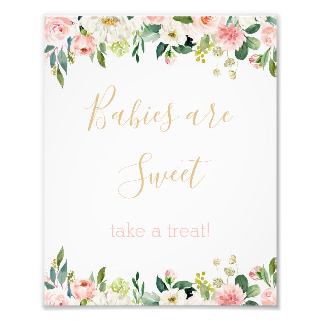 Some Bunny Baby Shower Babies are Sweet Treat Sign (Front)