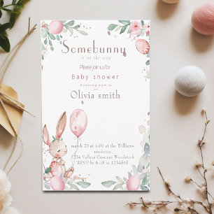Some bunny baby shower invitation