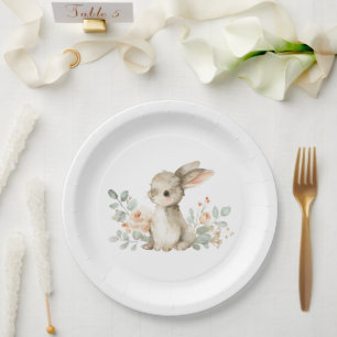 Some Bunny Baby Shower Themed Paper Plate