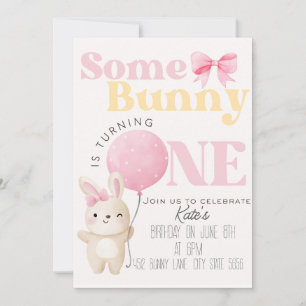Some bunny birthday invitation