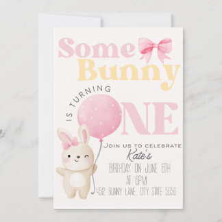 Some bunny birthday  invitation
