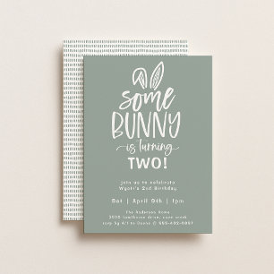 Some Bunny Birthday Party Invitation