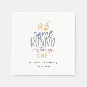 Some Bunny Birthday Party Napkin