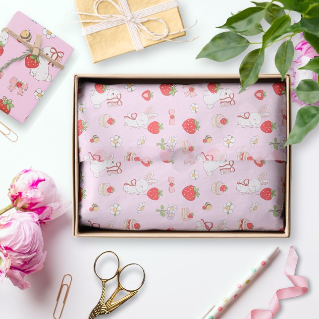 Some Bunny Birthday Pink Tissue Paper (Creator Uploaded)