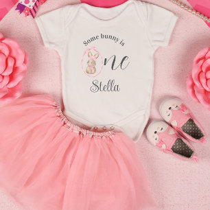 Some Bunny Bodysuit 1st Birthday Outfit