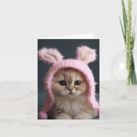 Some Bunny Cat Greeting Card