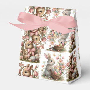 Some bunny easter  Basket wildflower Favour Box
